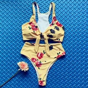 Floral Two Piece Bikini Bathing Suit
